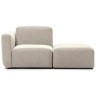 Neom Одноместный диван с задним модулем бежевого цвета 169 см