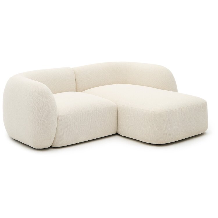 Модульный 2-местный диван Martina цвета экрю с правым шезлонгом 230 см