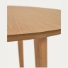 Oqui Раздвижной стол из шпона дуба и массива дерева 90 (170) x 90 см
