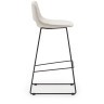 Zahara Барный стул бежевый с черными стальными ножками 76 см