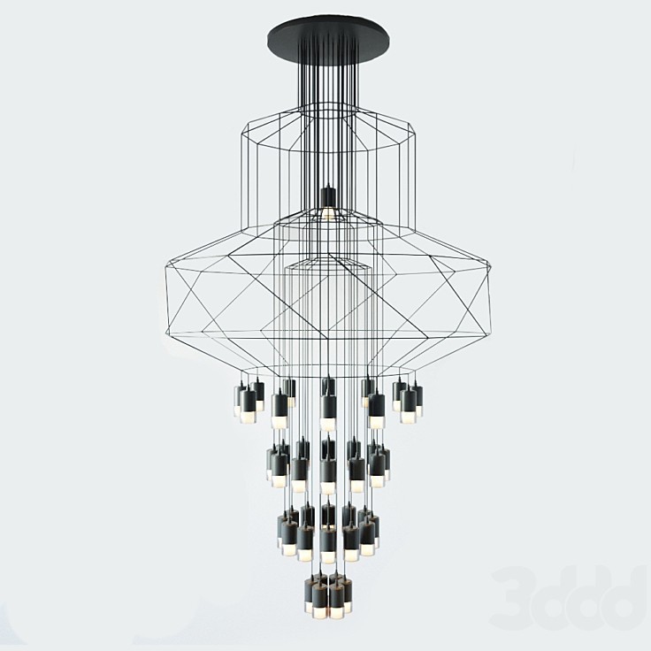 Люстра Wireflow 43 lamp подвесная