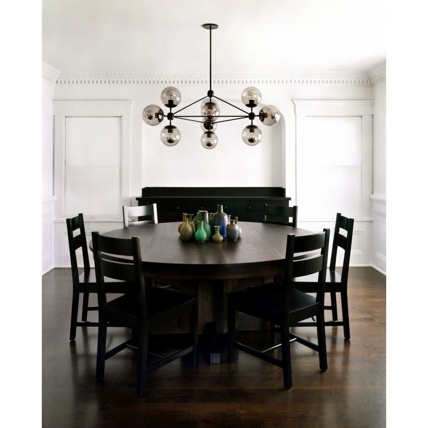 Люстра Modo Chandelier 10 Globes Black подвесная