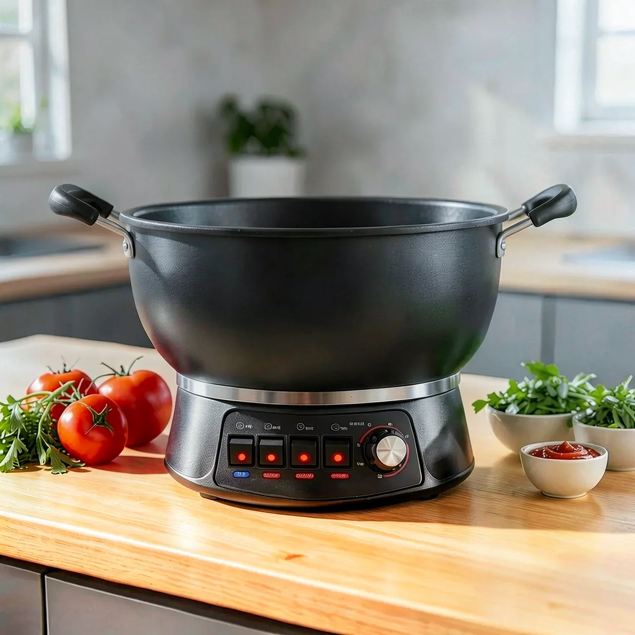 Котел-казан 30 см с двумя пароварками
