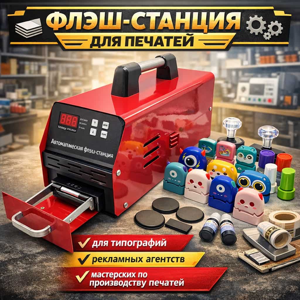 Автоматическая машина для изготовления флэш-штампов Yenseal (Riki)