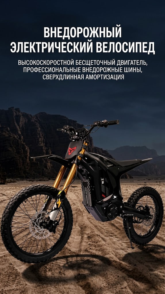 Электрический внедорожный мотоцикл Arctic Leopard Cloud Leopard XE PRO/S/ENDURO