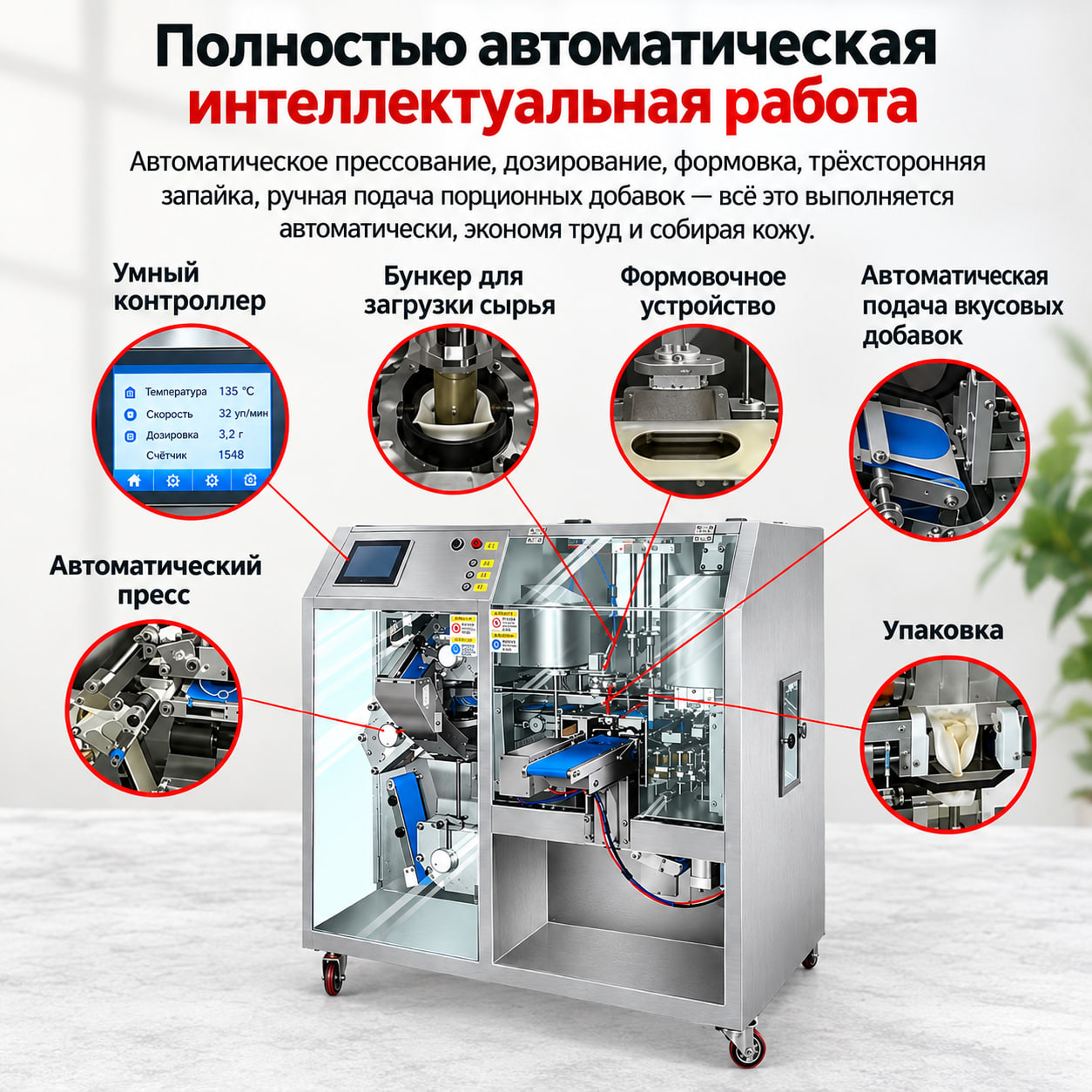 Автоматическая машина для лепки пельменей и вонтонов Sunrise Public JGB-10