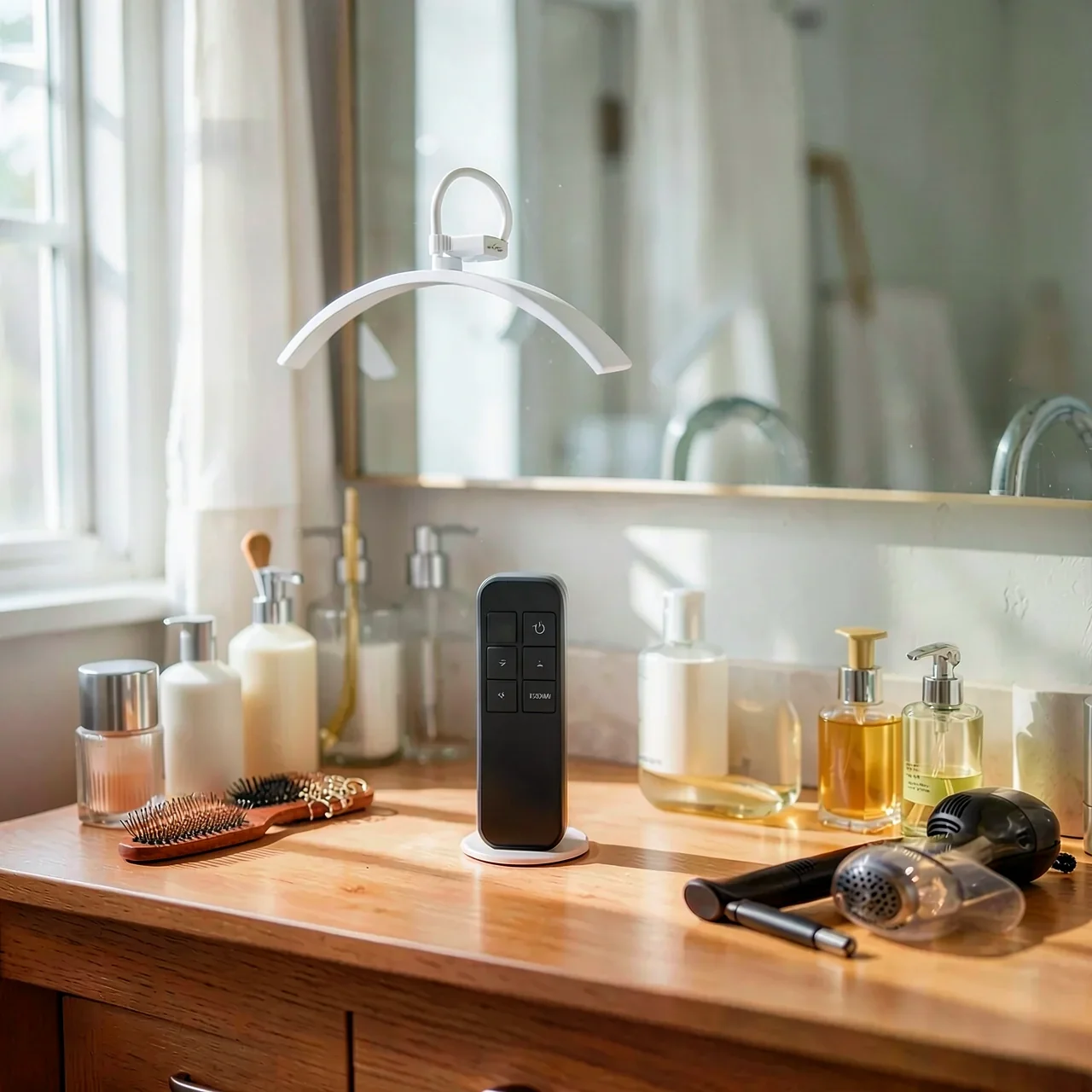 Кольцевая лампа Tuolun HD-M6X розовая со стразами