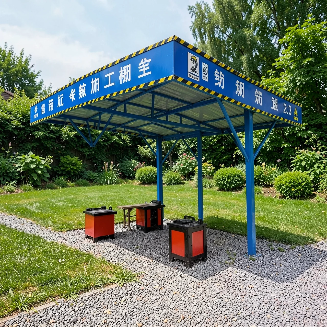 Навес для арматуры Hongju для резьбонарезного станка 2x3x3