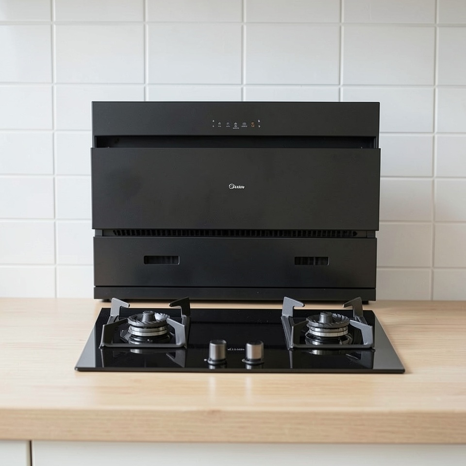 Комплект кухонной техники Midea J25S: вытяжка и газовая плита Q330-T