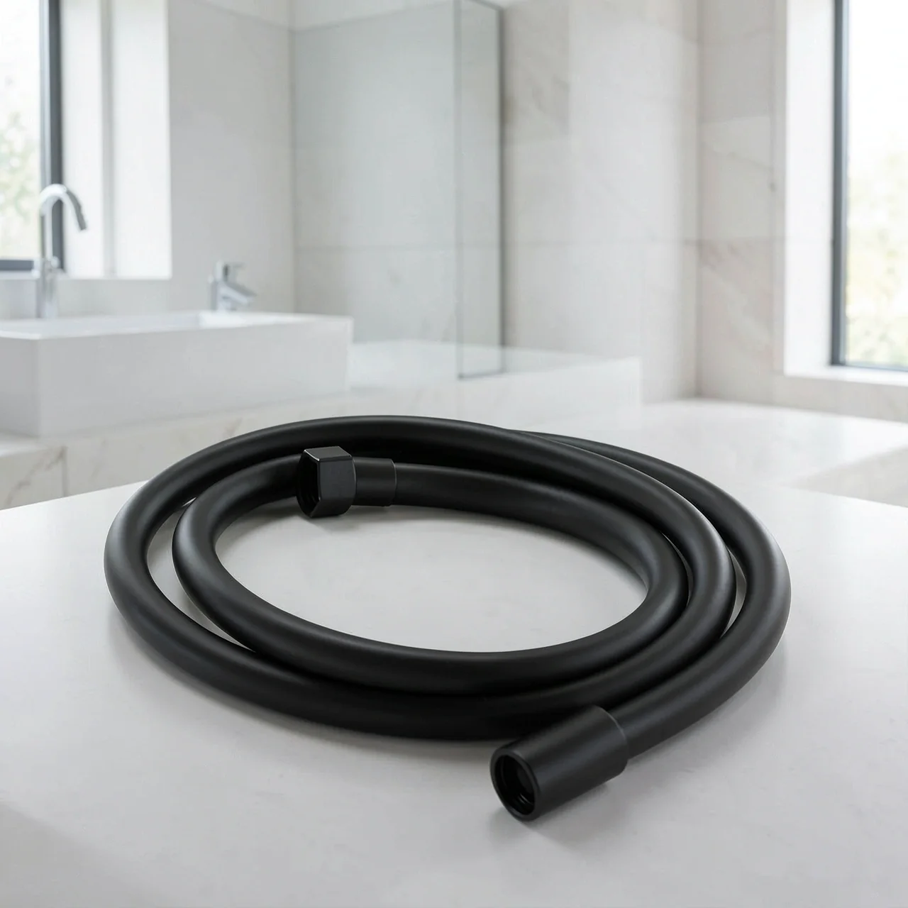 Шланг для душа Yaojiajie PVC черный 1.5м