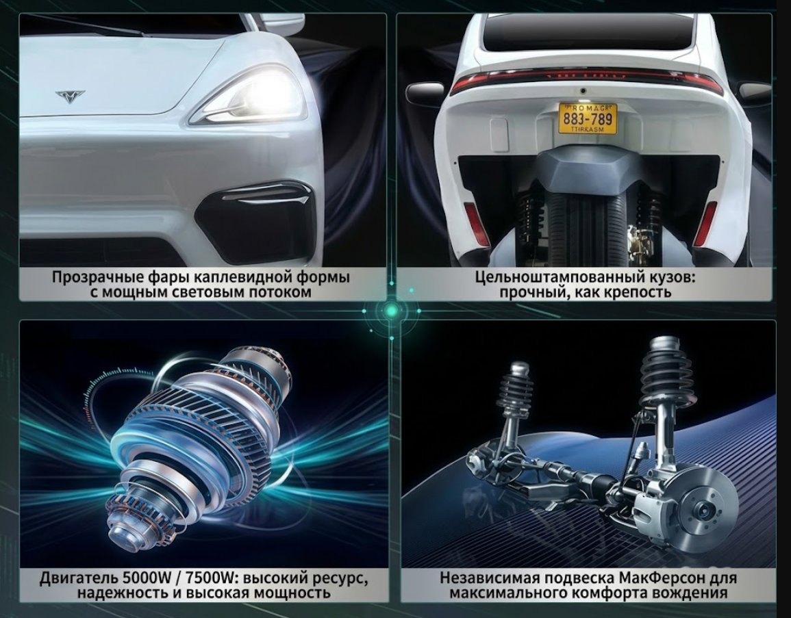 Электрический трицикл GT5 (L5e)