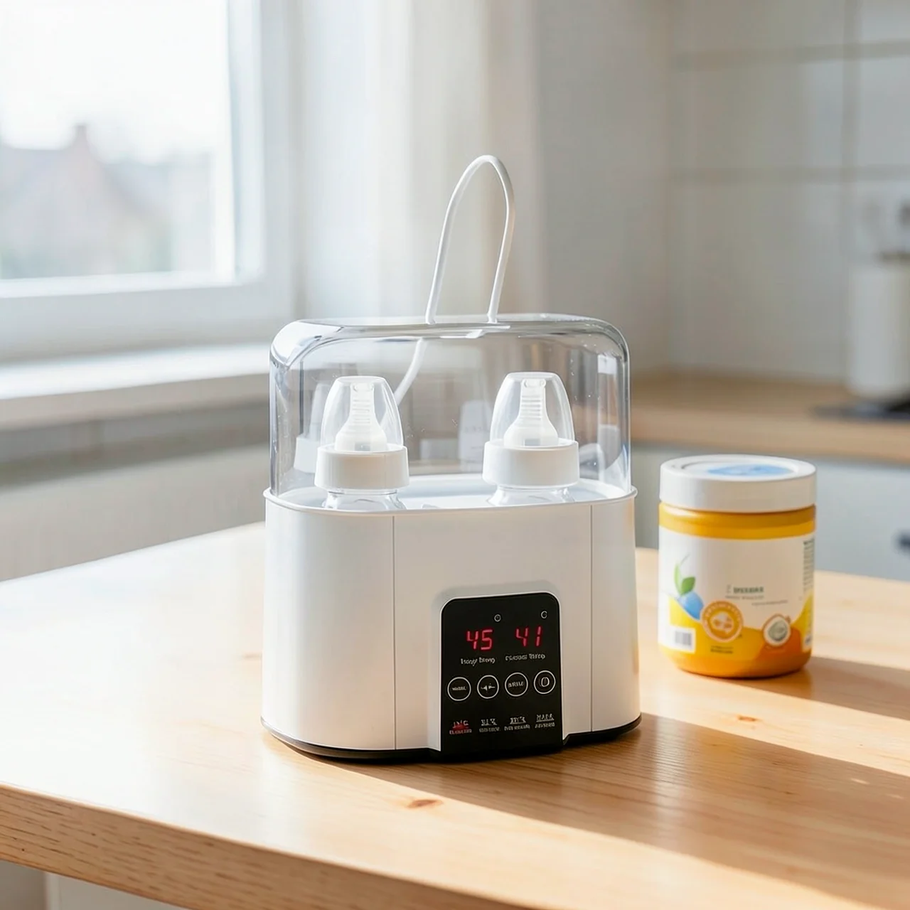 Молокоотсос розовый UK 220V