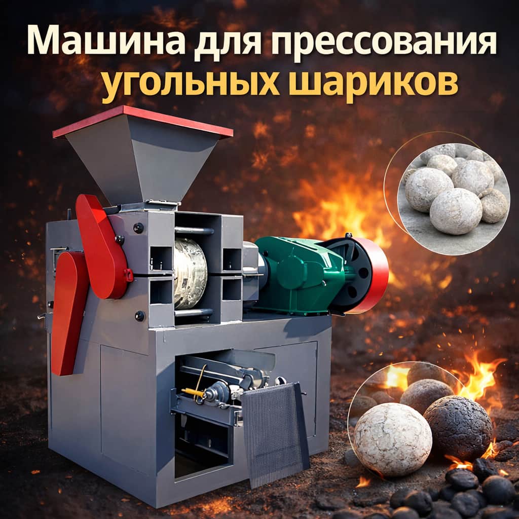 Автоматическая линия для прессования угольных шариков CANMAX