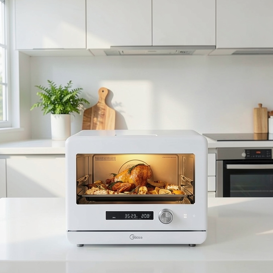 Мультифункциональная печь Midea PS2001 с функцией пара 20л