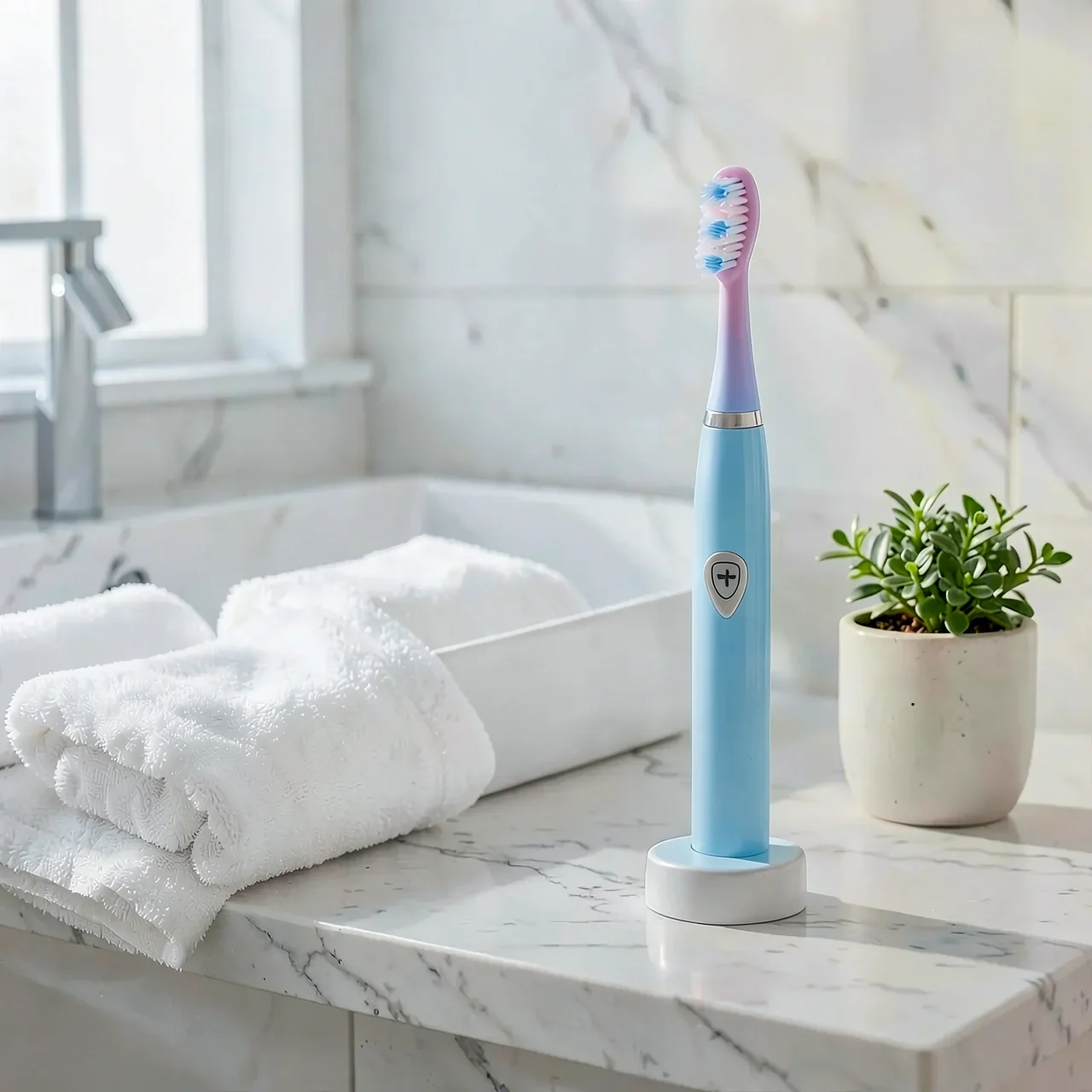 Зубная щетка Weston детская синяя USB-зарядка