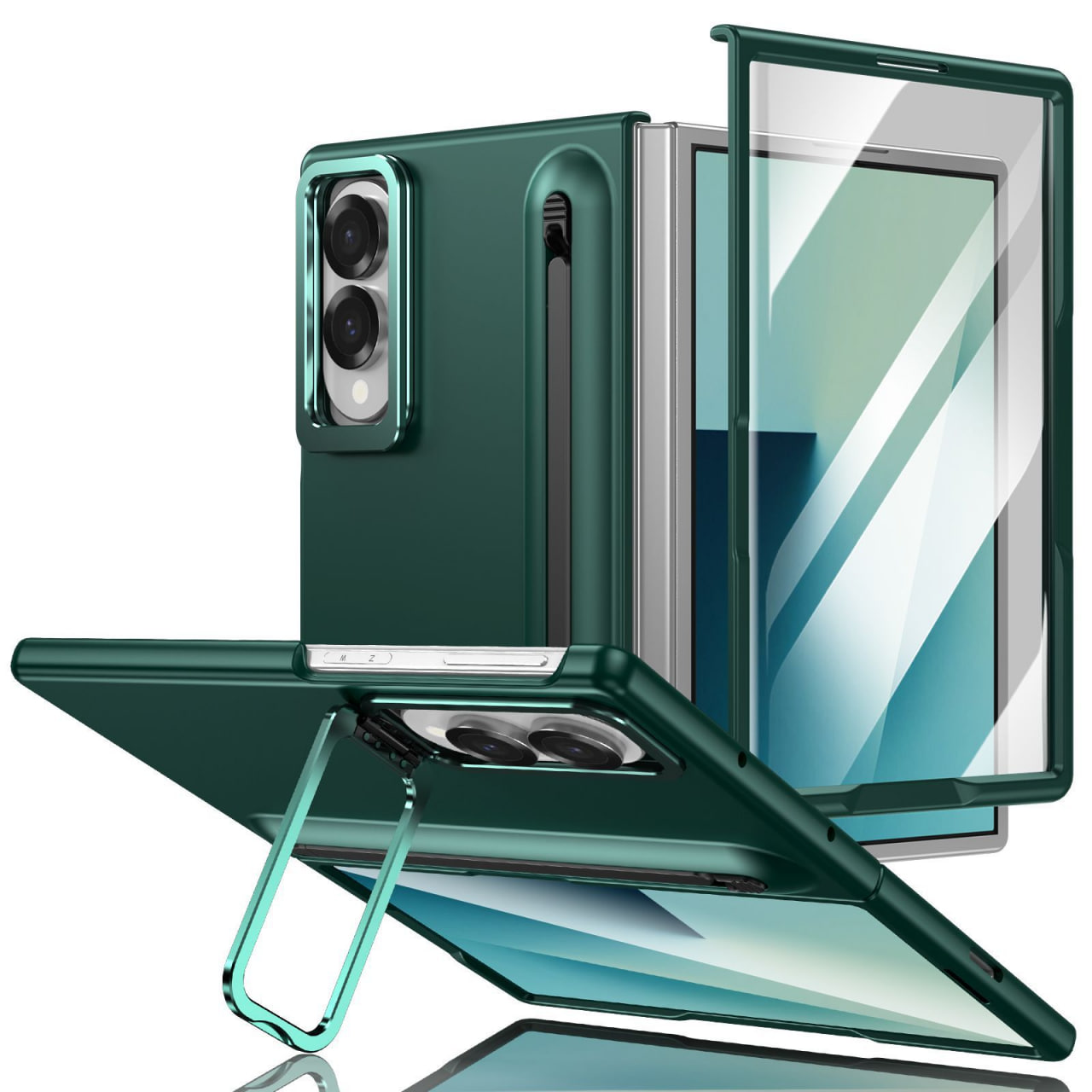 Чехол Neutral для Samsung Galaxy Z Fold 6 темно-зеленый