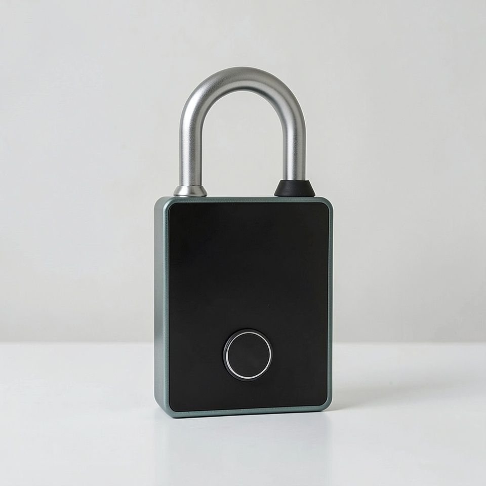 Миниатюрный навесной замок с отпечатком пальца, NFC, ключом, паролем JMX T55D (TTLock), приложение TTLock