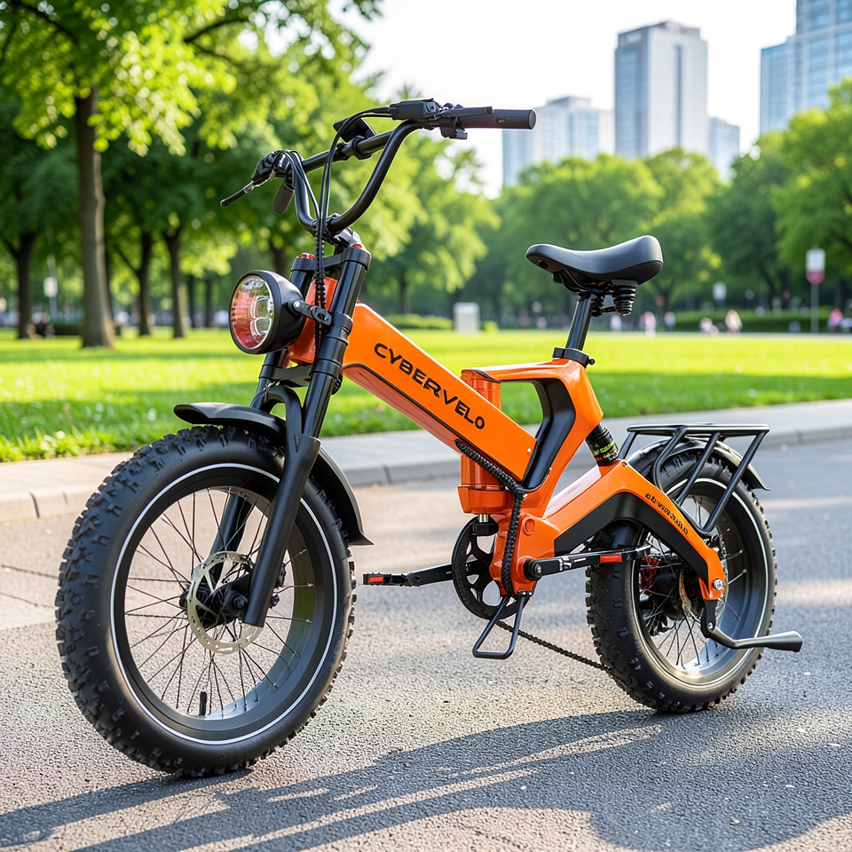 Электровелосипед CYBERVelo EK6 оранжевый, 40Ah