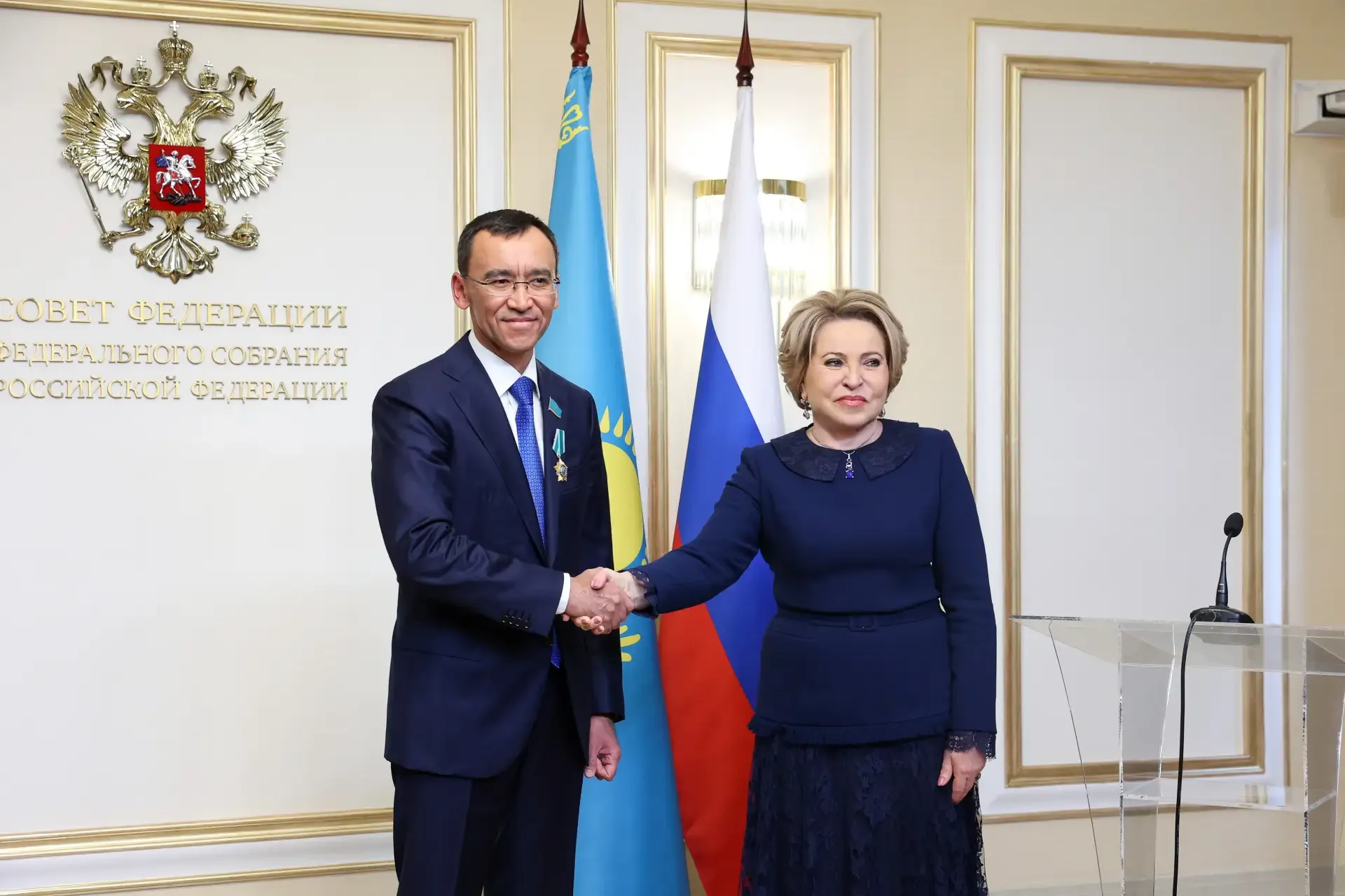 🇷🇺🇰🇿 Состоялась встреча Председателя Совета Федерации Валентины Матвиенко с Председателем Сената Пар