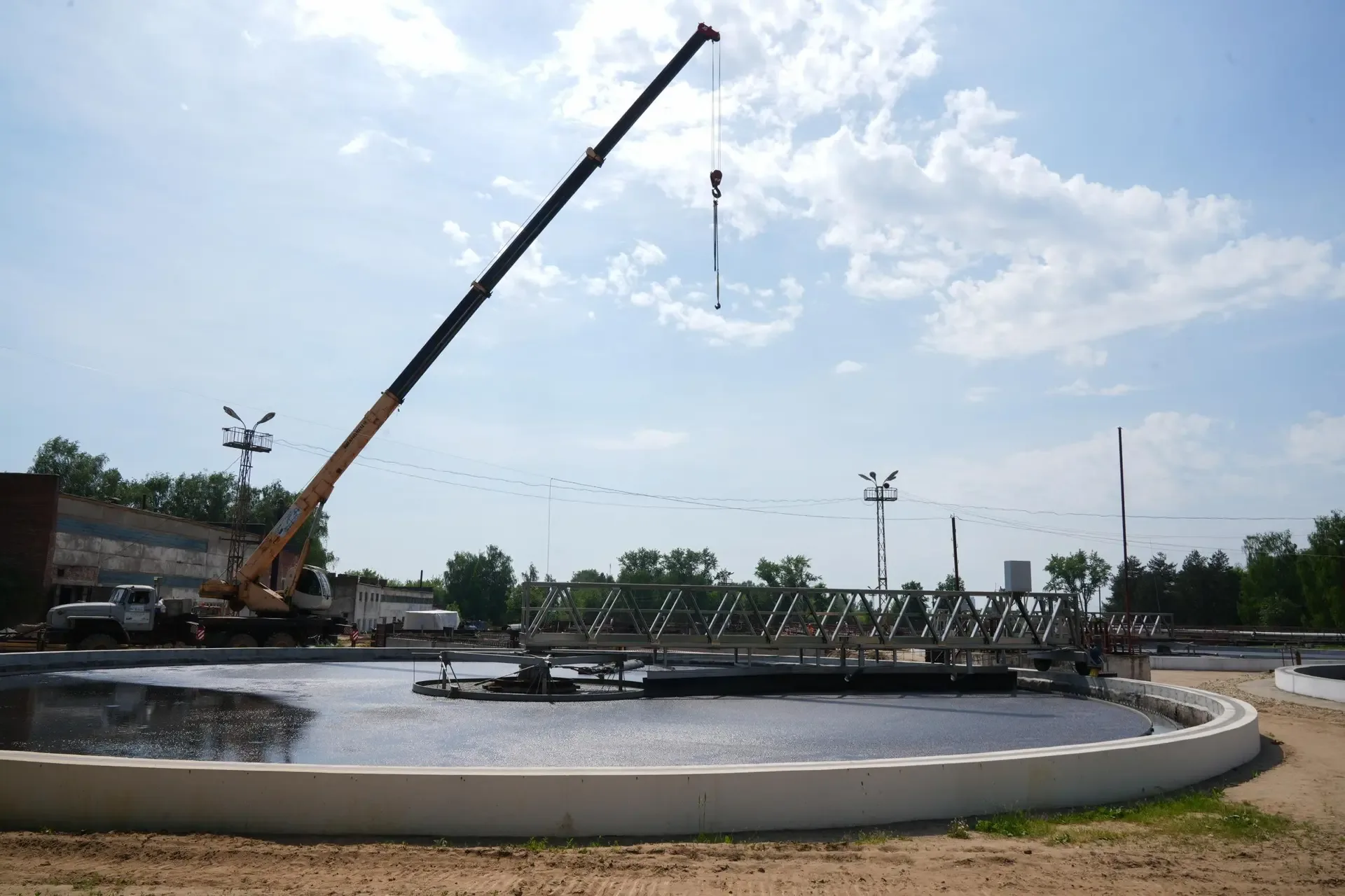 💧В Коломне реконструируем городские очистные сооружения у поселка Сергиевский. Основные работы завер