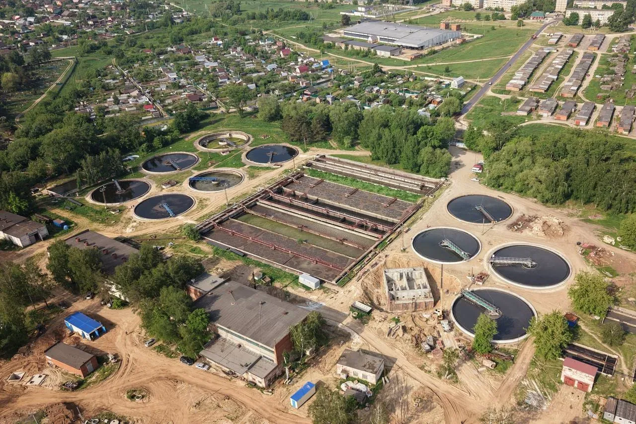 💧В Коломне реконструируем городские очистные сооружения у поселка Сергиевский. Основные работы завер
