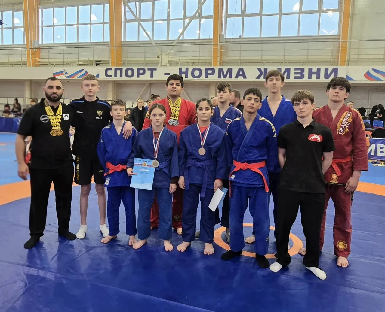 🏆Орловские спортсмены завоевали 9 медалей на чемпионате и первенстве ЦФО по грэпплингу  Соревнования