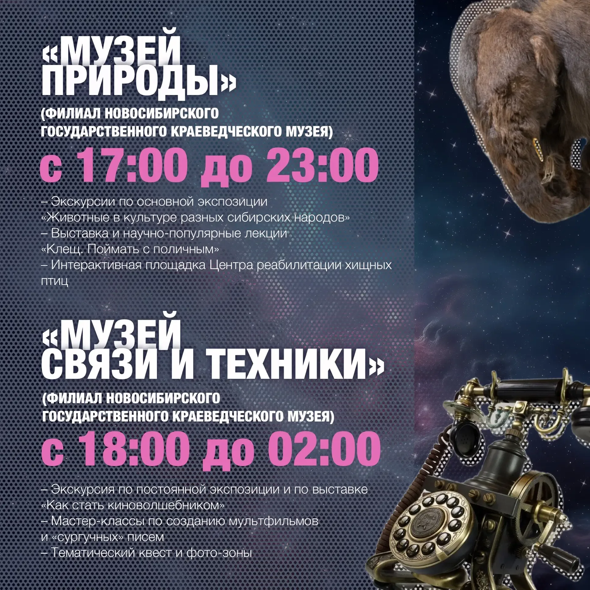 В этом году Всероссийская акция «Ночь музеев» пройдет 16 мая, в муниципальных районах и городских ок