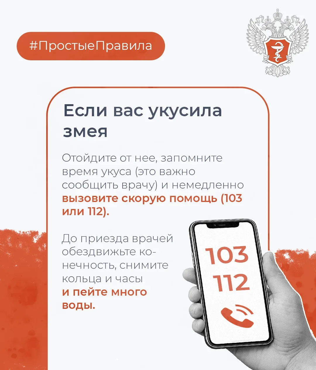 🐍 #ПростыеПравила: Как обезопасить себя от укуса змеи  Об этом рассказал доцент кафедры поликлиничес