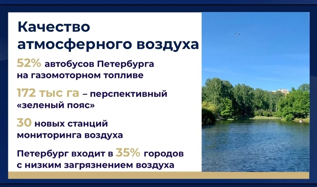 Петербург – открытый, умный, социальный и, безусловно, комфортный город. В отчётном докладе озвучил 