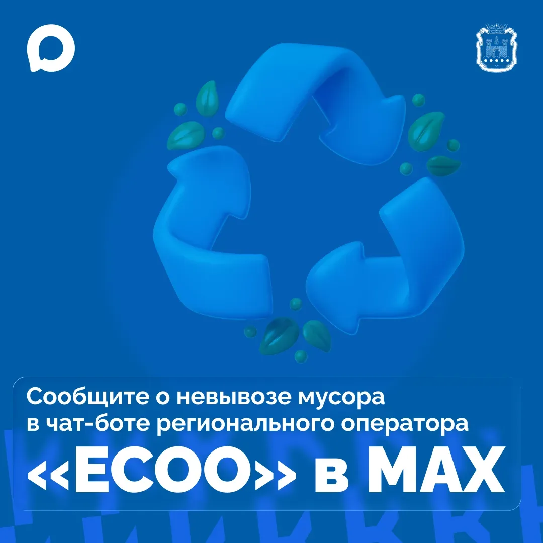 В мессенджере МАХ можно сообщить о невывозе мусора с контейнерной площадки📱  Через чат-бот по ссылке