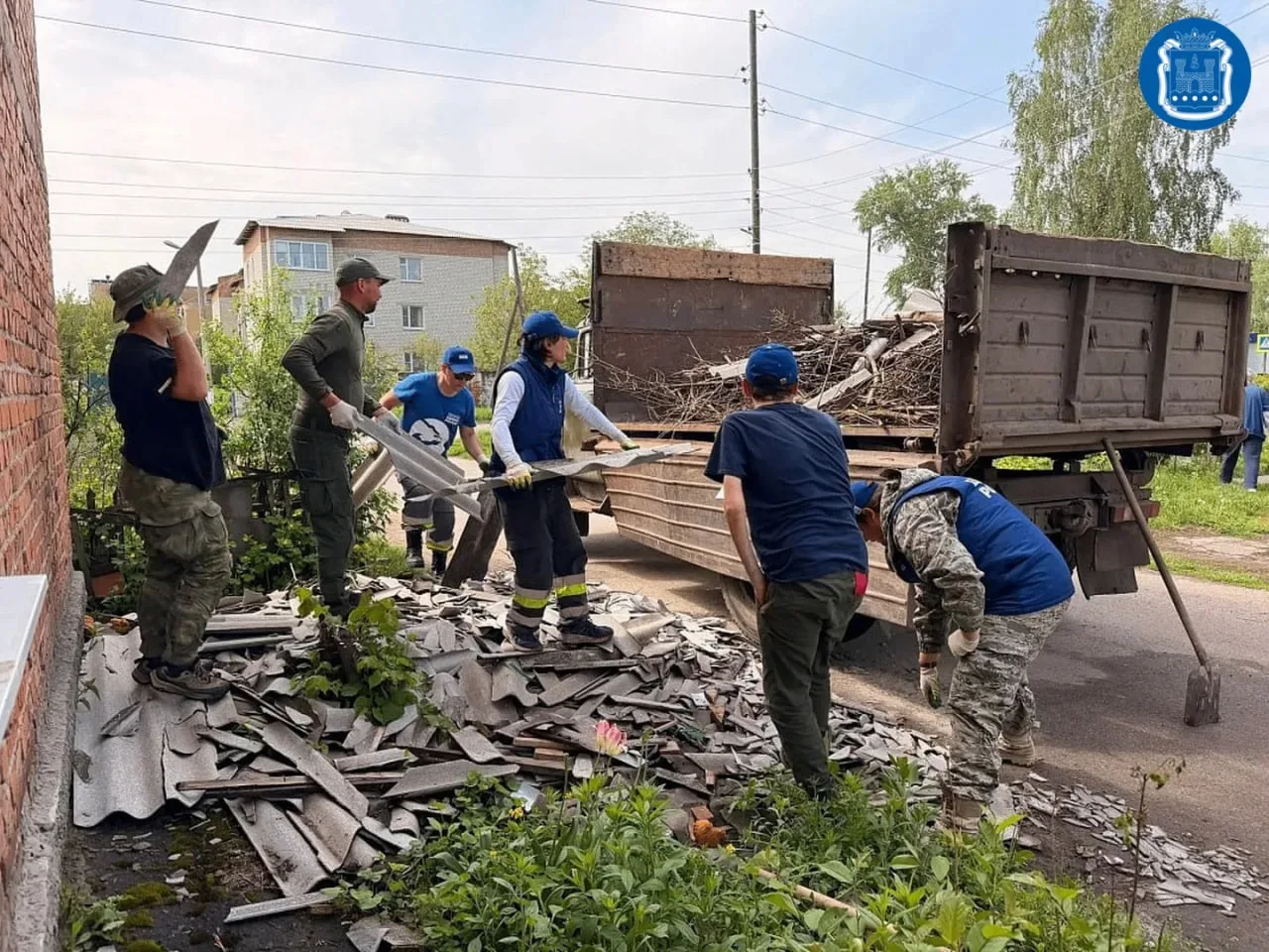 Волонтёры штаба #МЫВМЕСТЕ из Калининградской области помогают восстанавливать приграничные районы Ку