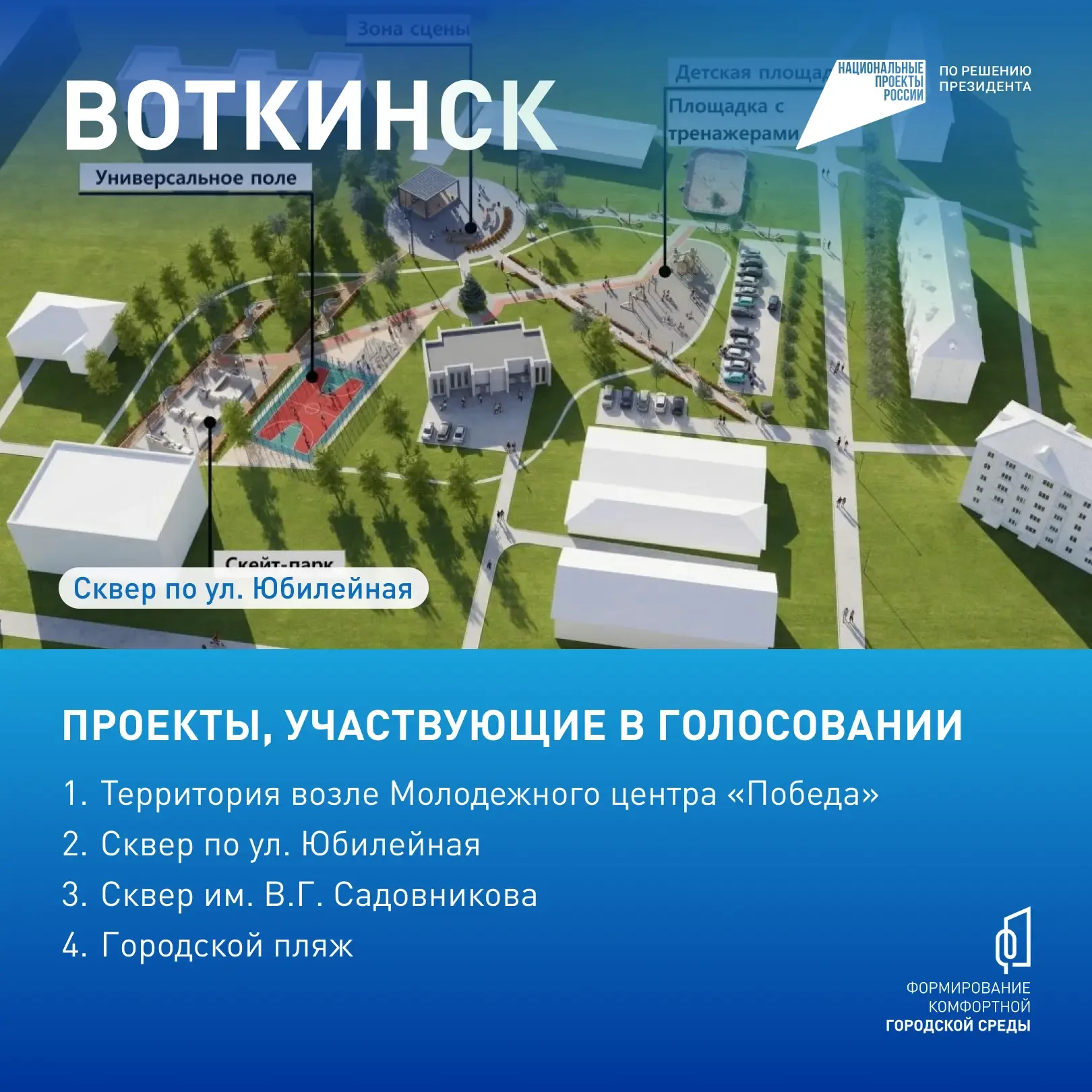 70 обновленных парков, скверов, набережных и зон отдыха появятся в Удмуртии в этом году  Самые значи