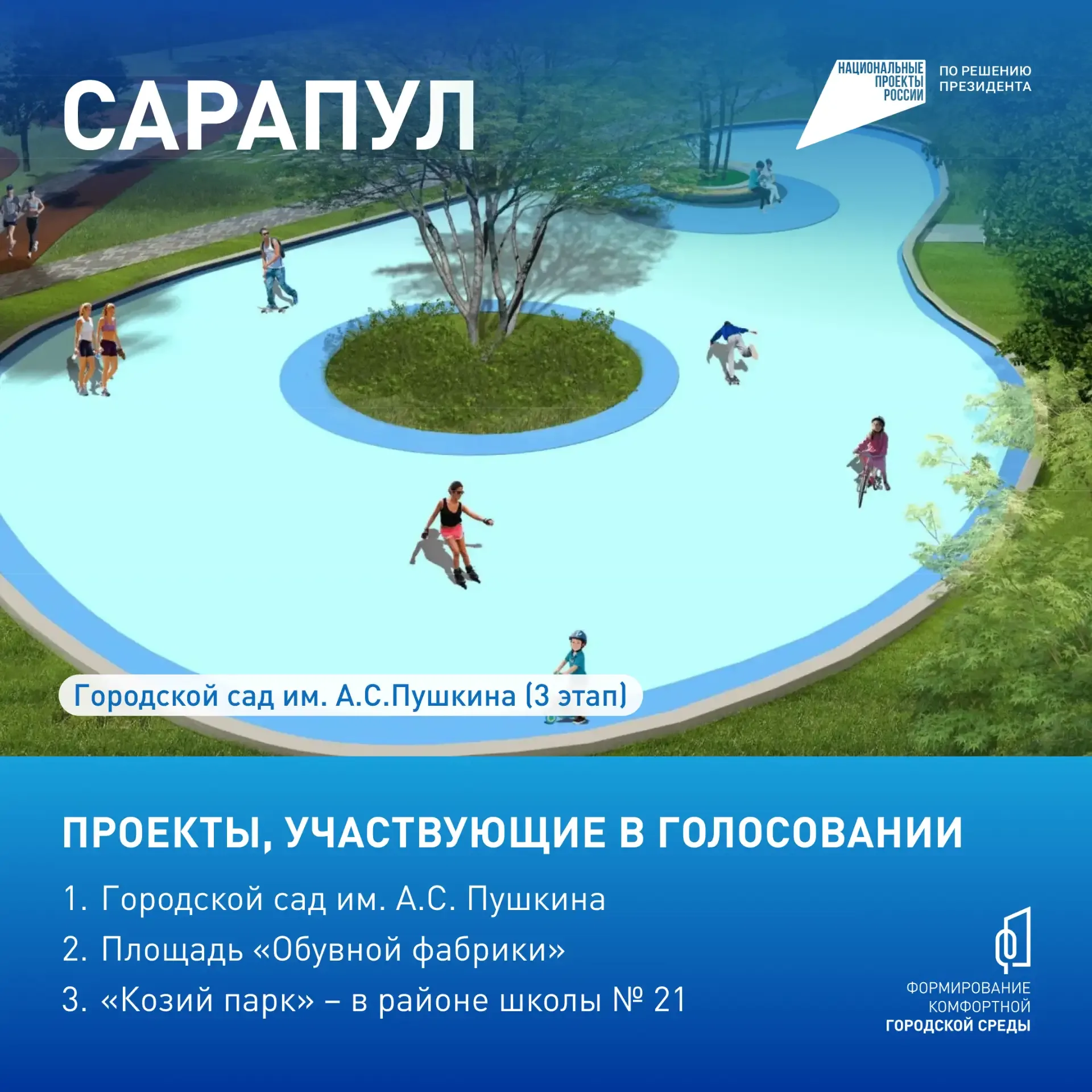 70 обновленных парков, скверов, набережных и зон отдыха появятся в Удмуртии в этом году  Самые значи