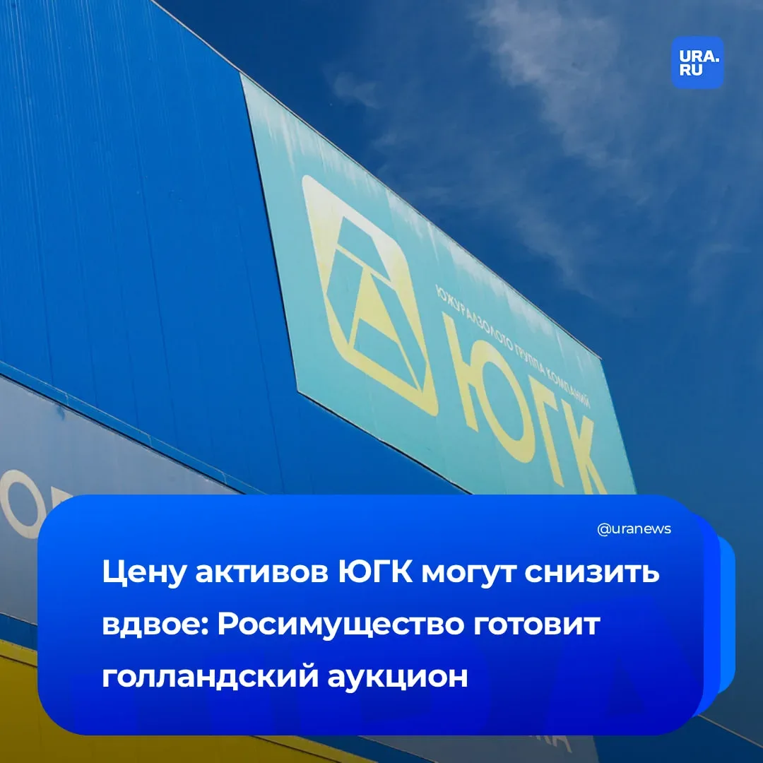Активы «Южуралзолота» уйдут с молотка по голландской схеме  Росимущество выставит имущество ЮГК, ран