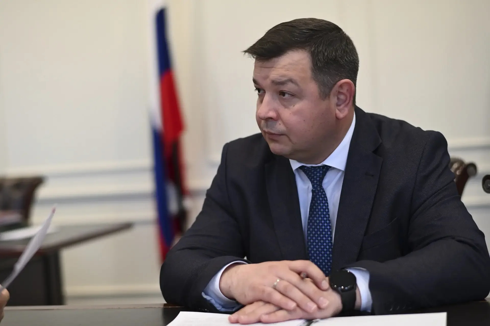 Глава Адыгеи Мурат Кумпилов обсудил с министром образования и науки республики Евгением Лебедевым во