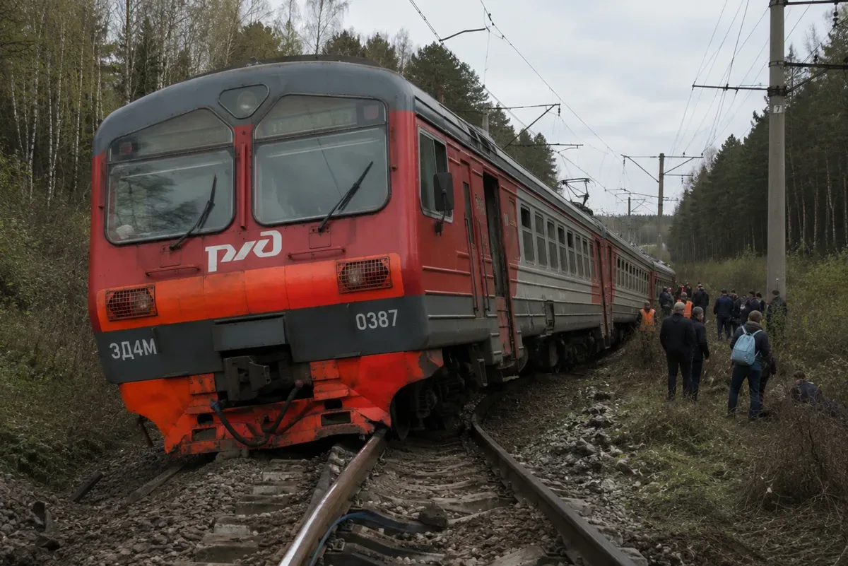 🚆 В Белгородской области с рельсов сошел электропоезд пригородного сообщения Белгород — Томаровка: п