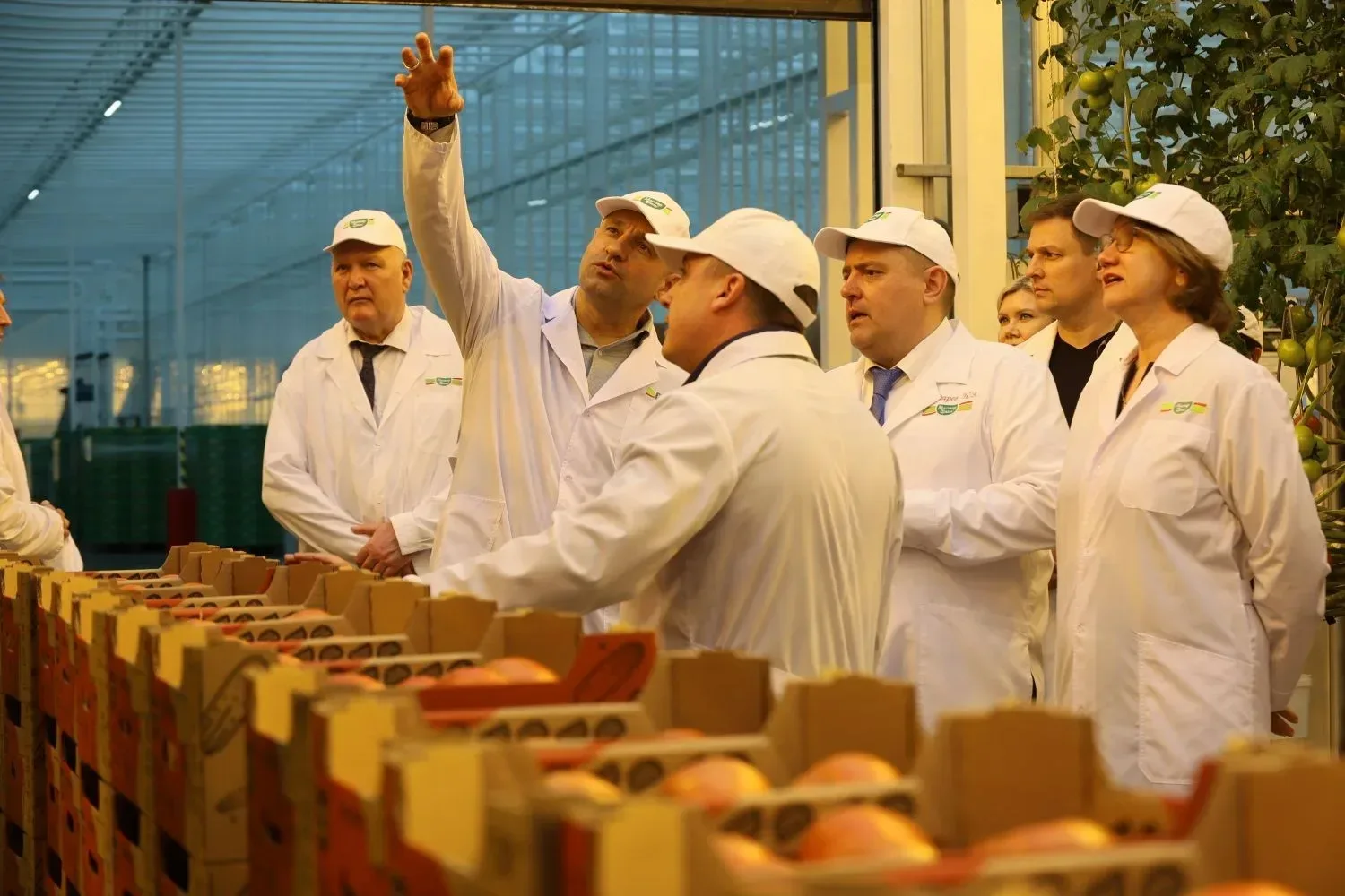 🌱Посетил крупнейшее в Свердловской области производство овощей закрытого грунта. В поселке Садовый в