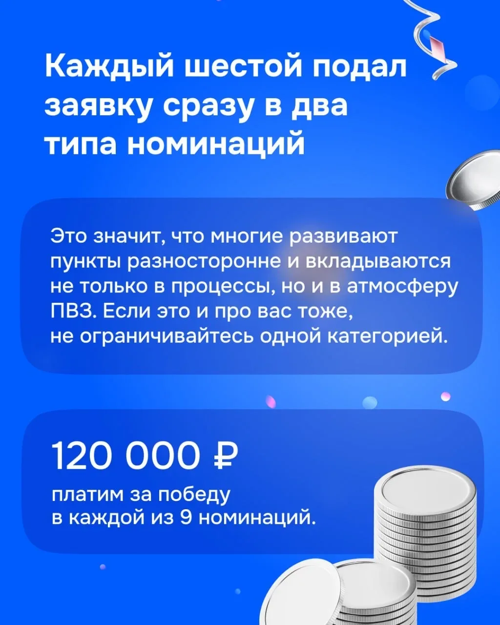 🏆 Премия для владельцев ПВЗ: промежуточные результаты  С момента запуска нашей премии «ПВЗ что надо»