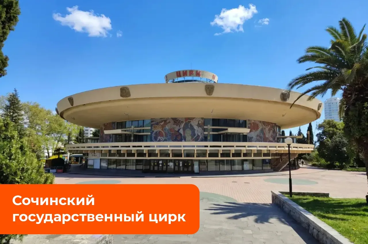 Правильный ответ - Сочинский государственный цирк!  Это действительно легендарное место. Вы наверняк