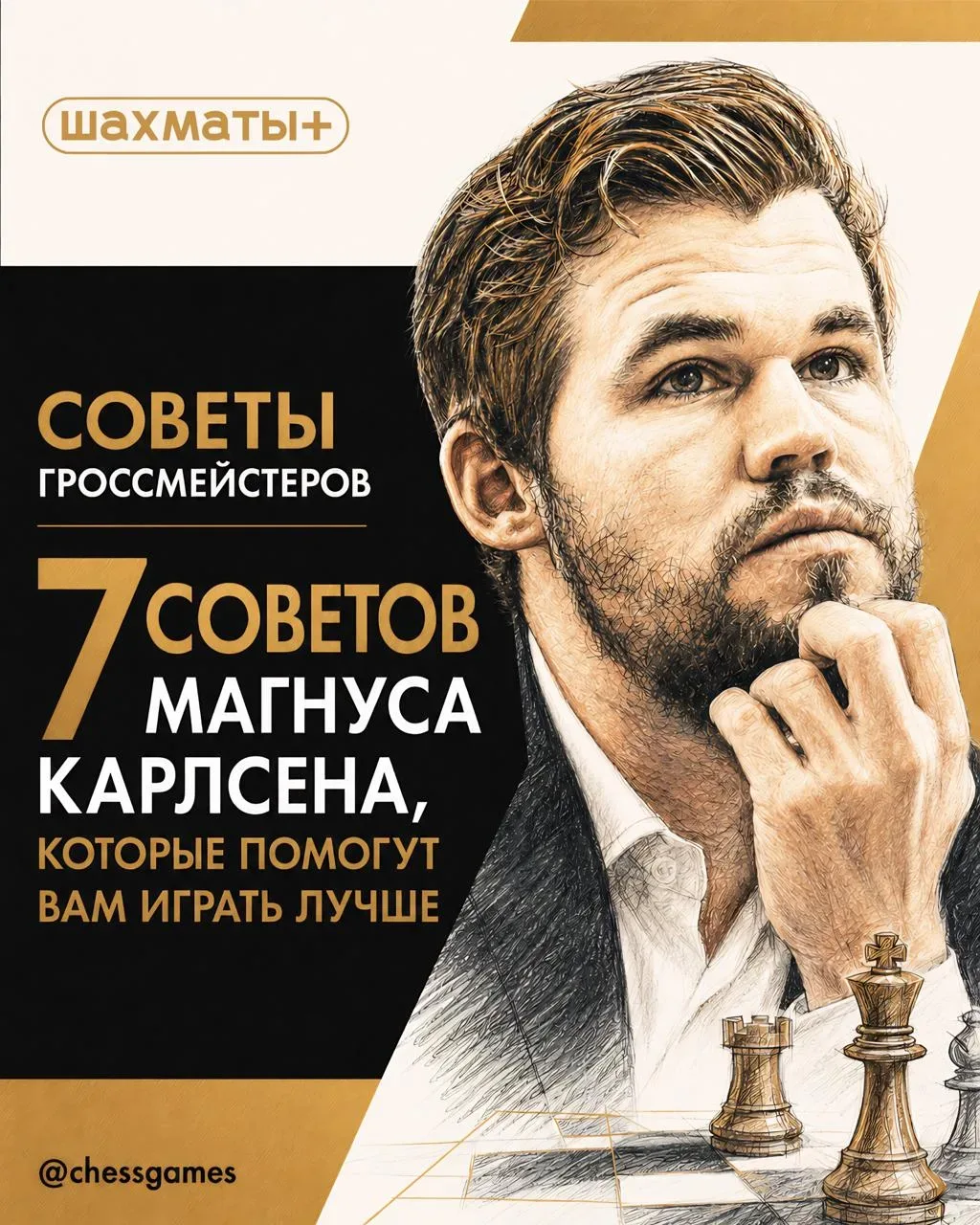 ♟  7 Советов Магнуса Карлсена, которые помогут вам играть лучше  Если бы 16-й чемпион мира составлял