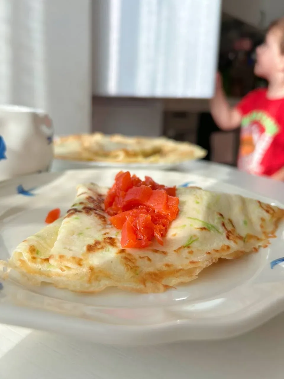 Доброе утро, мои хорошие ❤️  Эти кабачковые блинчики подойдут и для сладкой начинки и для соленой. М