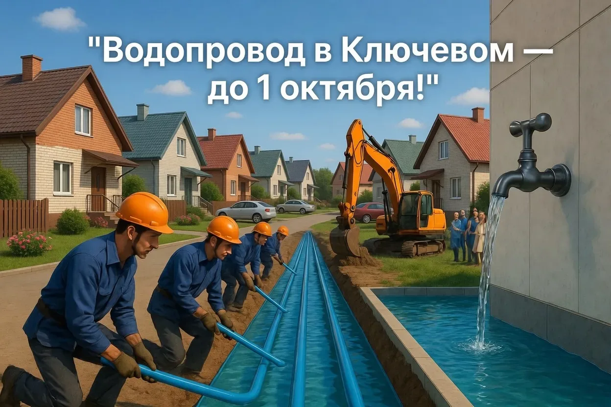 В Ключевом построят новый водопровод по поручению губернатора.  Многолетняя проблема жителей микрора
