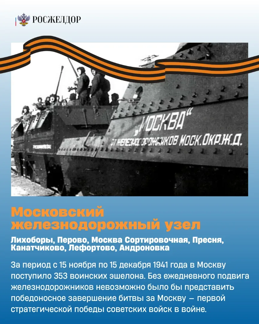 🚂Железные дороги победы  В годы Великой Отечественной войны железная дорога стала настоящей опорой ф