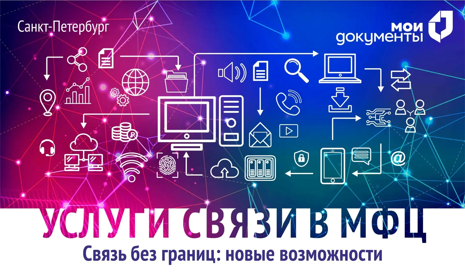 🛜Связь без границ: новые возможности в МФЦ Санкт-Петербурга  Теперь петербуржцы могут подать заявку 