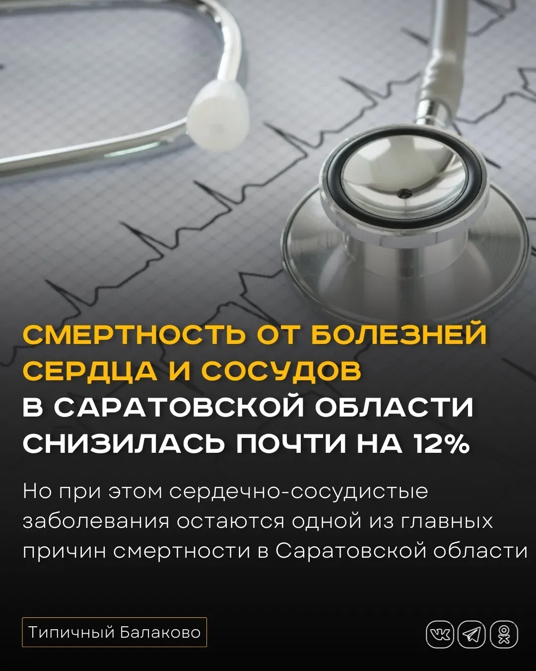 Смертность от болезней сердца и сосудов в Саратовской области снизилась почти на 12%  В Саратовской 