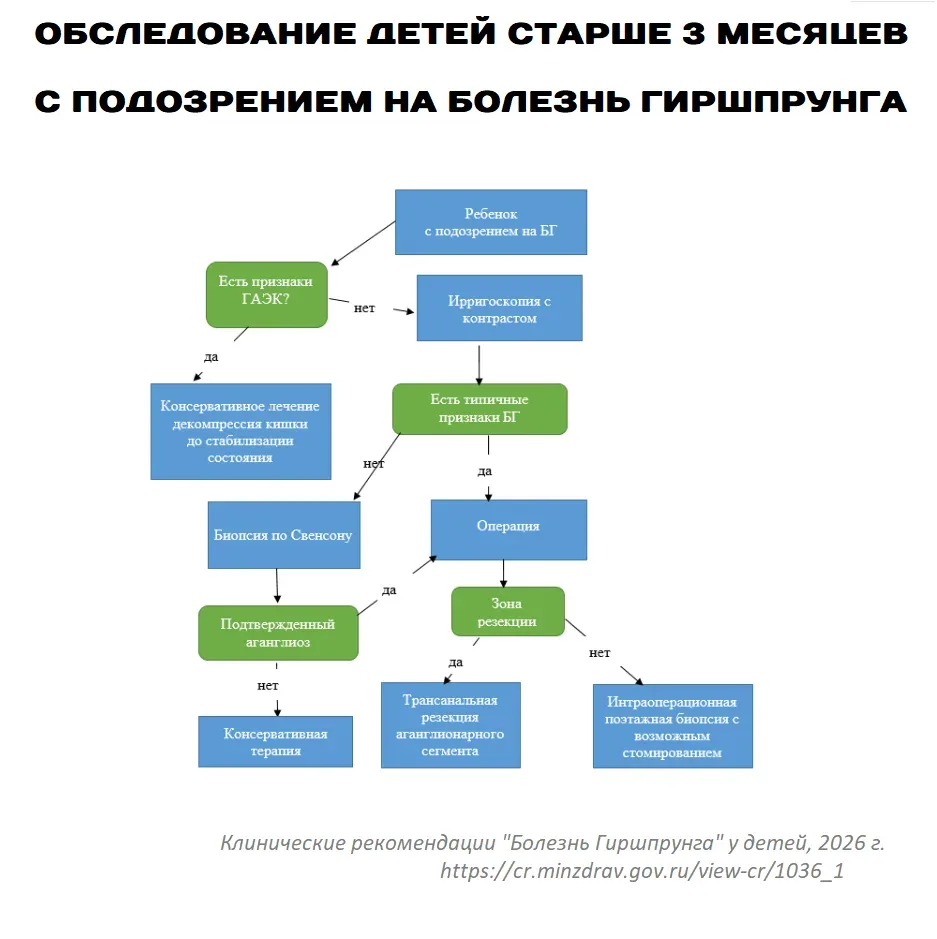 ОБНОВЛЕНЫ КЛИНИЧЕСКИЕ РЕКОМЕНДАЦИИ ПО БОЛЕЗНИ ГИРШПРУНГА у детей   Ключевое из документа:   ✅Болезнь