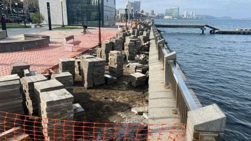 🚧 Во Владивостоке стартовал новый этап реконструкции набережной у «Олимпийца»  Во Владивостоке начал