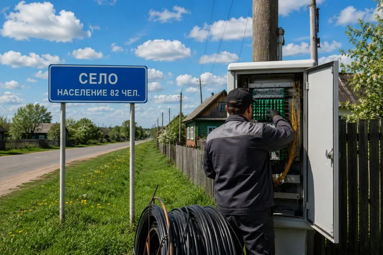 📶 В Липецкой области быстрый интернет доберётся даже до совсем маленьких сёл.  В 2026 году оптоволок