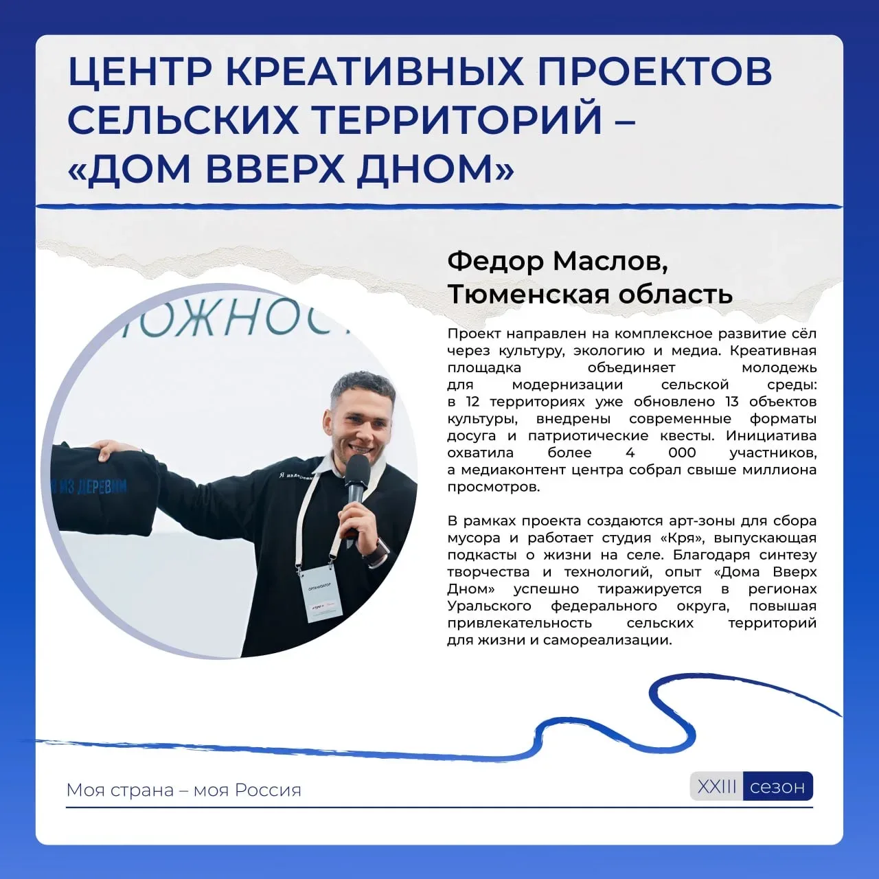 Твой край = твои возможности  За каждым сильным проектом стоит человек, готовый развивать свой родно