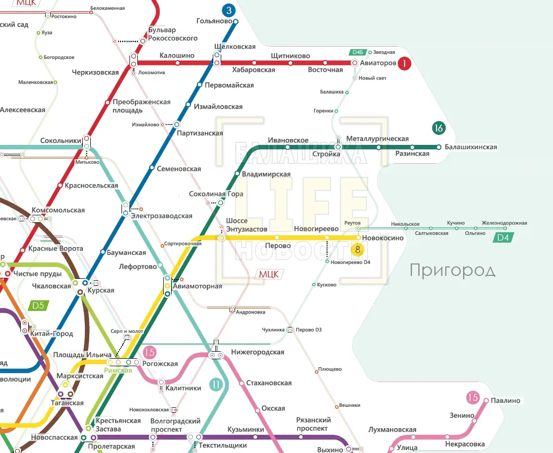 Появилась новая схема метро 2050 года. Ждать осталось недолго.  Говорят, к этому времени из Балашихи